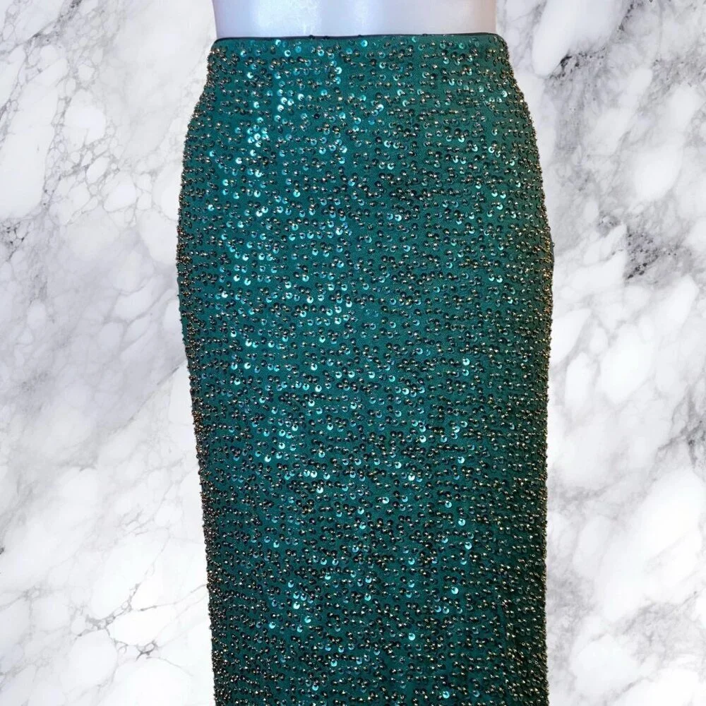 Michael Costello x REVOLVE Ambriela Skirt in Emerald